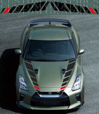 Hood Sport Sticker Decal  Compatible with GT-R T spec 2022