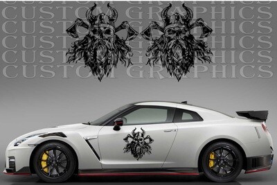 Set of Racing Side Stripes Decal Sticker Graphic  Compatible with GT-R T spec 2022
