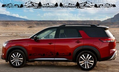 Side door vinyl decal sticker Compatible with Pathfinder 2023