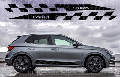 Side door vinyl decal sticker Compatible with Fabia 2022