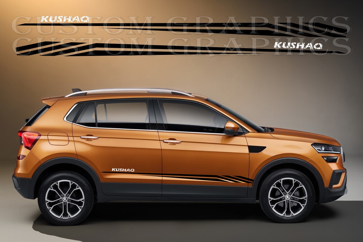 Vinyl Decals for Your Ride Compatible with Kushaq 2022