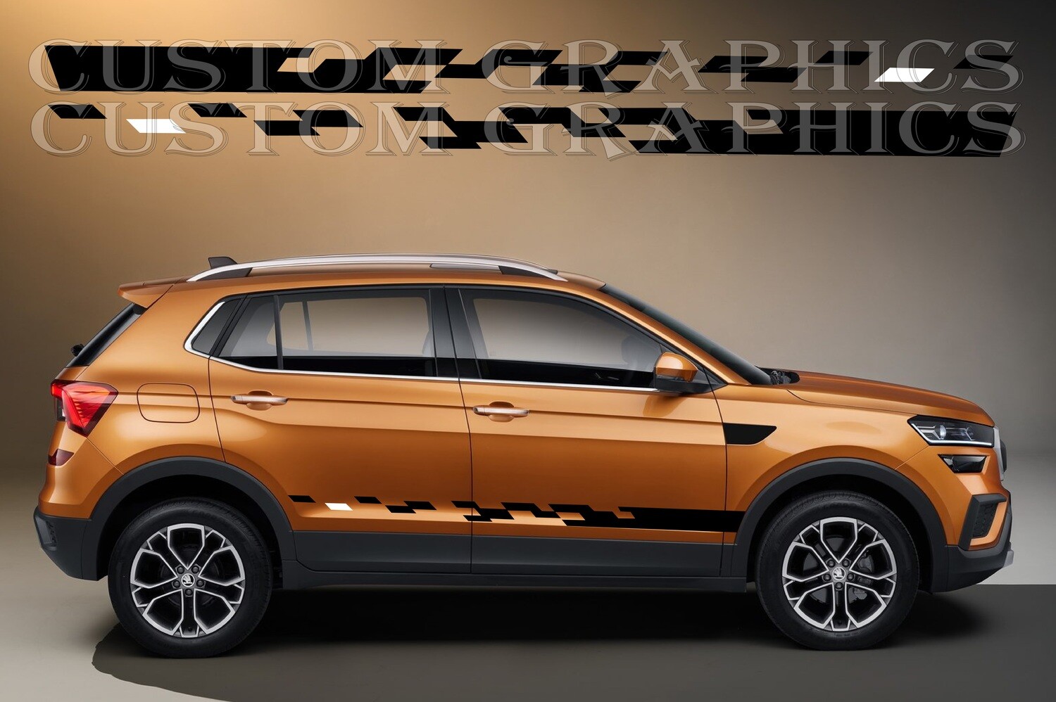 Car decals Compatible with Kushaq 2022