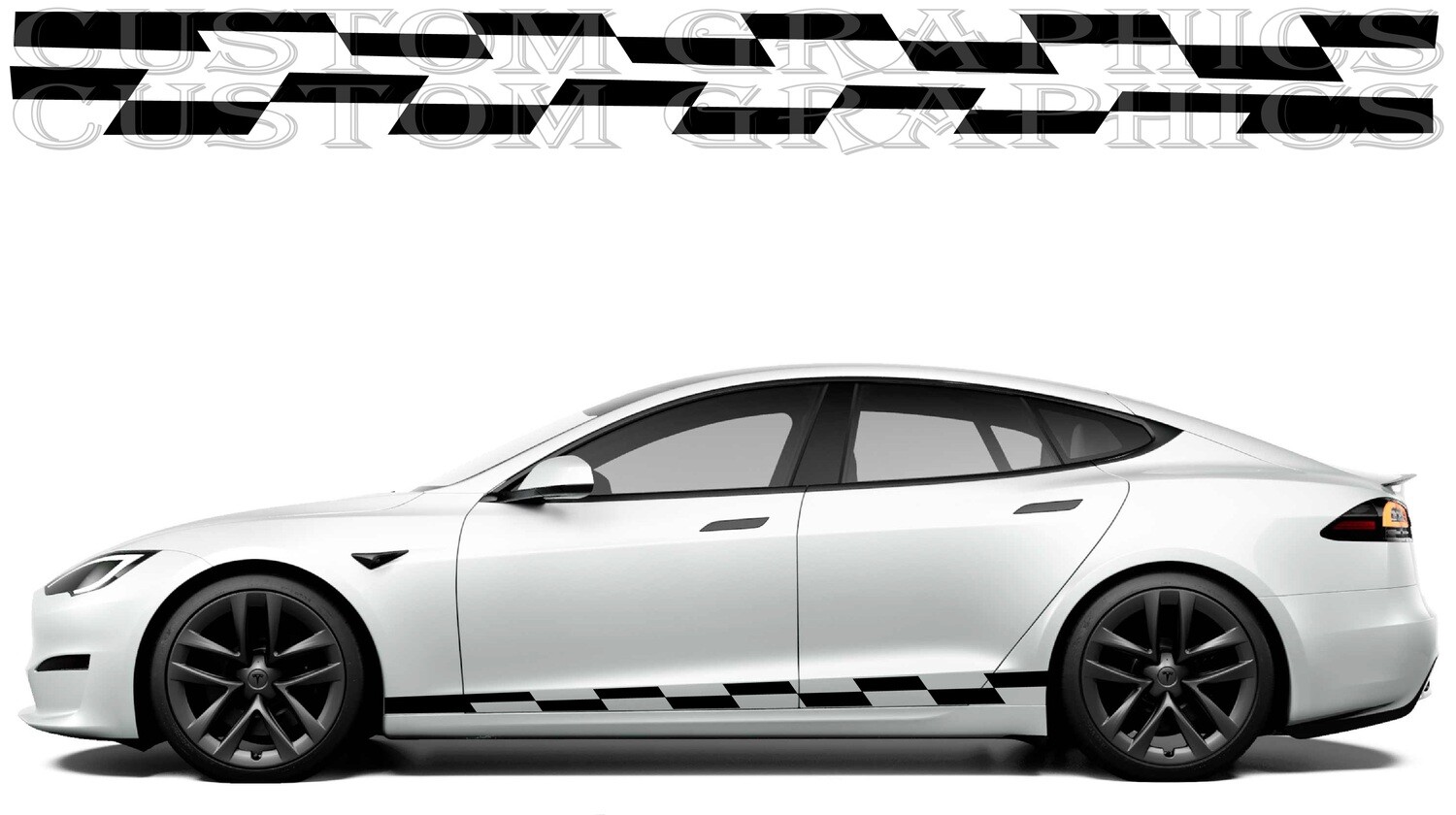 Custom Auto Vinyl Graphics Compatible with Model S