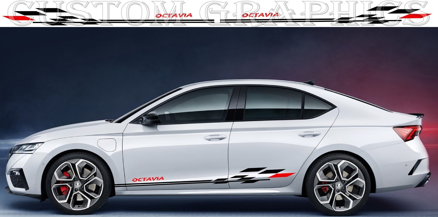 Car decals Compatible with Octavia RS 2020