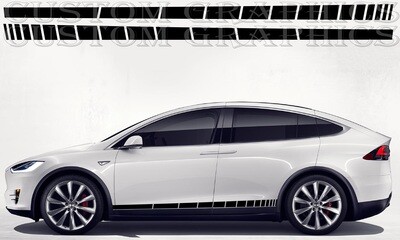 Set of Stickers Decal Stripe body kit Compatible with Model X