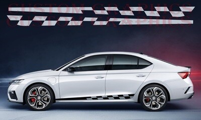 Side door vinyl decal sticker Compatible with Octavia RS 2020