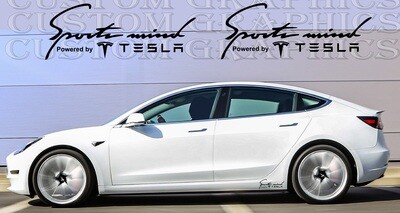 Side door vinyl decal sticker Compatible with Model 3