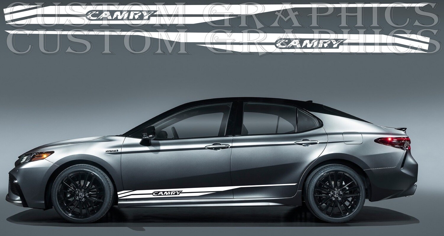 Sport Side door sticker racing design Compatible with Camry Hybrid 2021