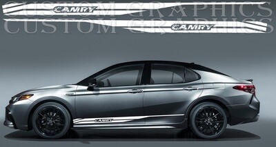 Sport Side door sticker racing design Compatible with Camry Hybrid 2021