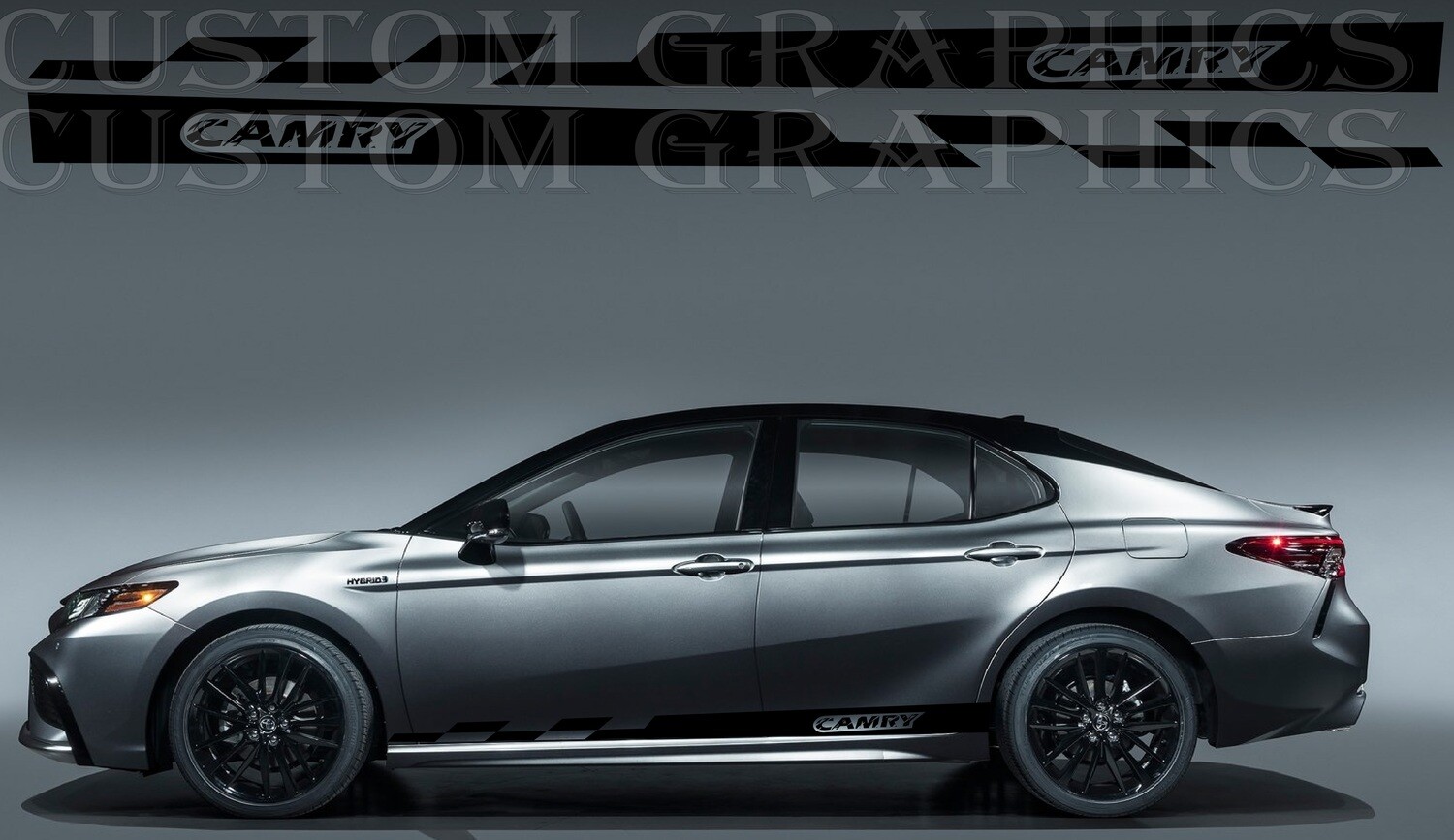 Side Door Stripe Custom kit Stickers Set Kit Compatible with Camry Hybrid 2021