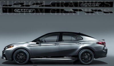 Side Door Stripe Custom kit Stickers Set Kit Compatible with Camry Hybrid 2021