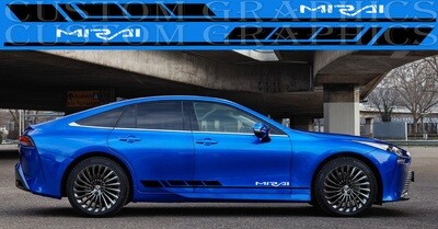 Side door vinyl decal sticker Compatible with Mirai 2022