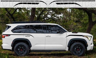 Side Stripe Decal Graphic Sticker Kit Compatible with Sequoia-2023
