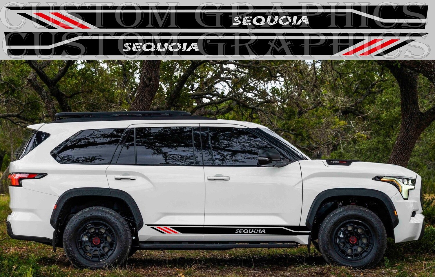 Stick and Drive: Premium Car Vinyl Graphics Compatible with Sequoia-2023