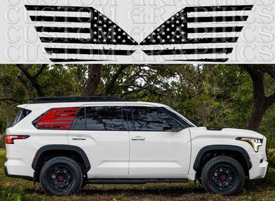 2x body decals side stripe sticker Compatible with Sequoia-2023
