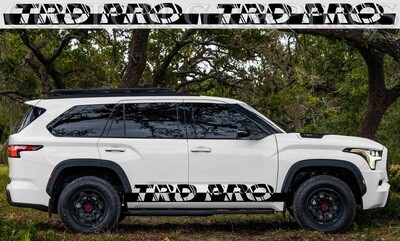 Pair of Sport Side Stripes Decal Sticker Vinyl Compatible with Sequoia-2023