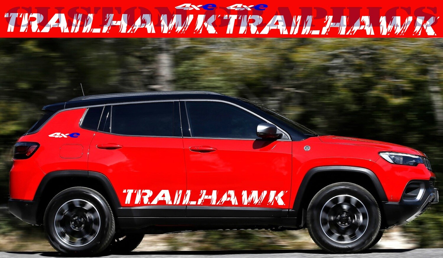 2x body decals side stripes Compatible with Compass 2022