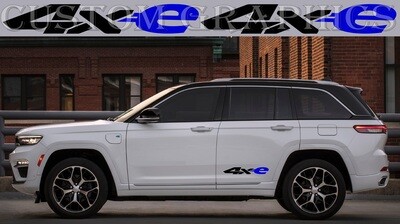 2x body decals side stripes Compatible with Grand Cherokee