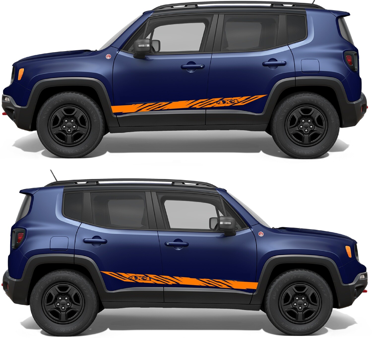 Side Stripe Decal Graphic Sticker Kit Compatible with Renegade