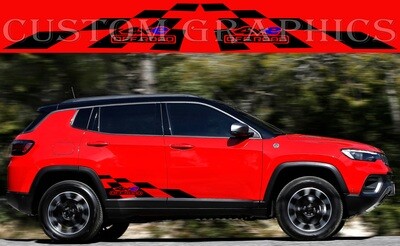 Stripe Decal Graphic stickers Kit Compatible with Compass 2022