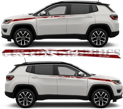 Revamp Your Ride with Vinyl Auto Decals Compatible with Compass 2022