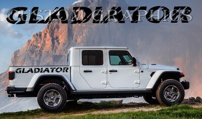 Pair of Sport Side Stripes Decal Sticker Vinyl Compatible with Gladiator