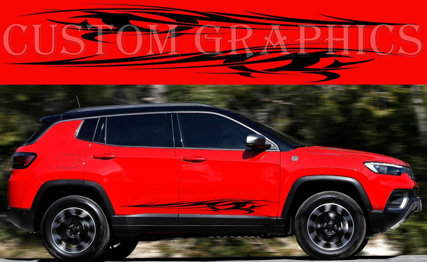 Upgrade Your Car&#39;s Look with Vinyl Stickers Compatible with Compass 2022