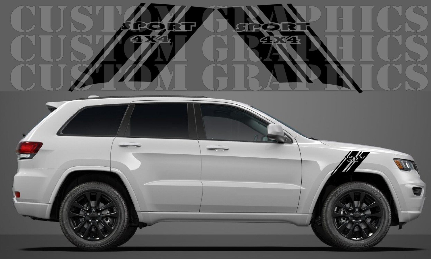 Sport Side door sticker racing design Compatible with Grand Cherokee