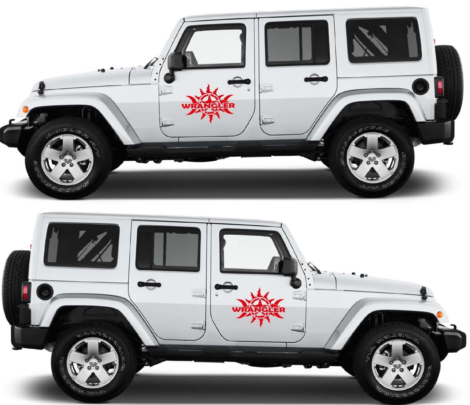 Pair of Sport Side Stripes Decal Sticker Vinyl Compatible with Wrangler