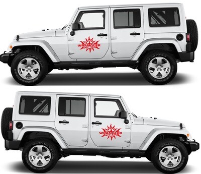 Pair of Sport Side Stripes Decal Sticker Vinyl Compatible with Wrangler