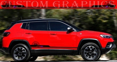 Custom Auto Vinyl Graphics Compatible with Compass 2022