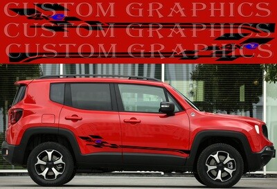 2x body decals side stripes Compatible with Renegade