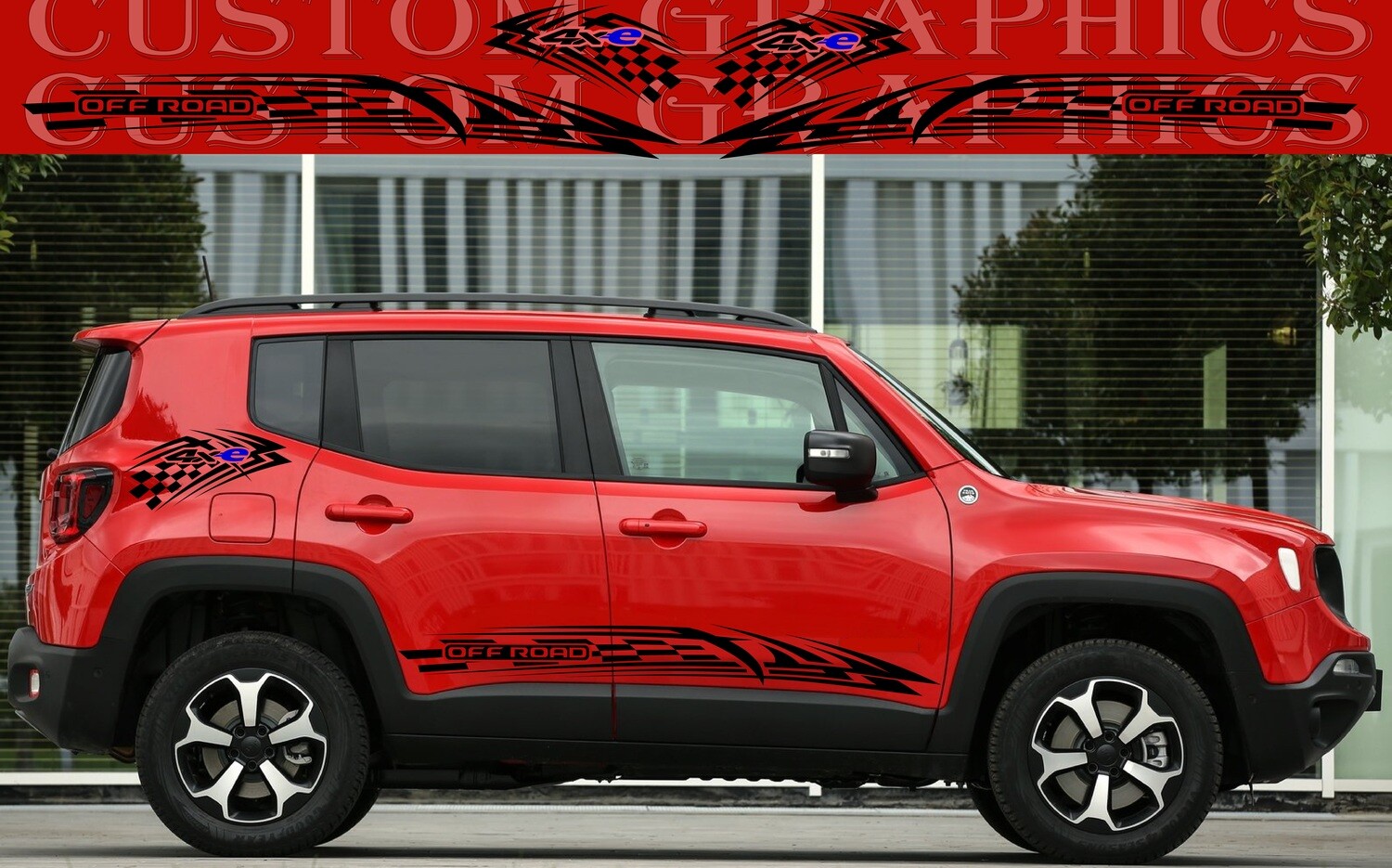 4x Vinyl Decals for Your Ride Compatible with Renegade