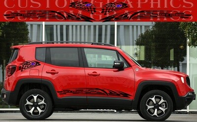 4x Vinyl Decals for Your Ride Compatible with Renegade