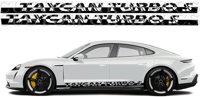 Side Door Stripe Custom kit Stickers Set Kit Compatible with Taycan Turbo S Cross Turismo 2022