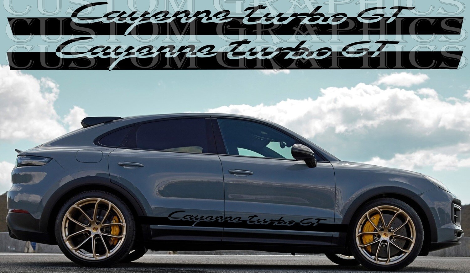 Upgrade Your Car&#39;s Look with Vinyl Stickers Compatible with Cayenne Turbo GT 2022