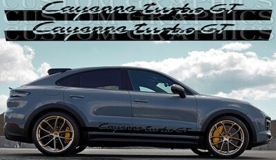 Upgrade Your Car&#39;s Look with Vinyl Stickers Compatible with Cayenne Turbo GT 2022