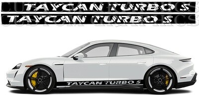 Side door vinyl decal sticker Compatible with Taycan Turbo S Cross Turismo 2022