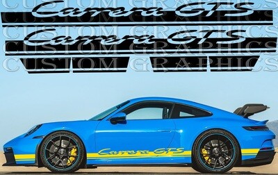 Side door vinyl decal sticker Compatible with 911 GT3 Touring Carrera