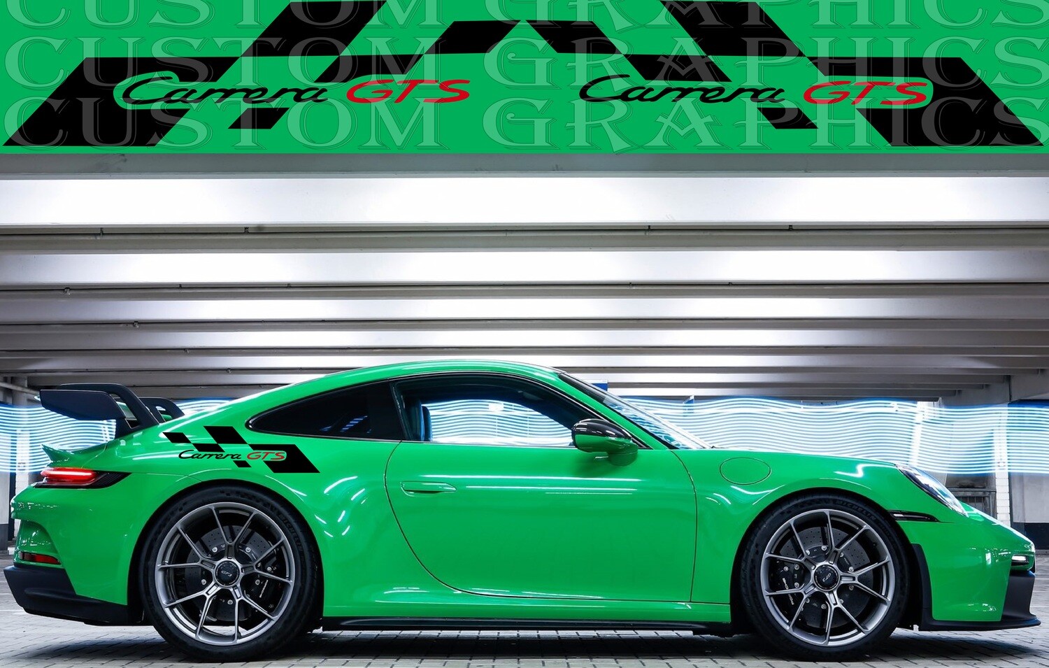 Set of Racing Side Stripes Decal Sticker Graphic Compatible with 911 GT3 Touring Carrera