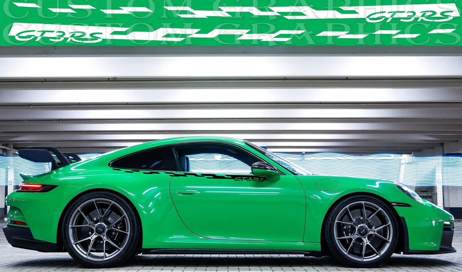 2x body decals side stripe sticker Compatible with Porsche 911 GT3 Touring Carrera