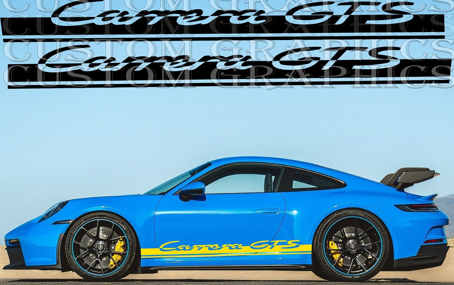 Sport Side door sticker racing design Compatible with 911 GT3 Touring Carrera