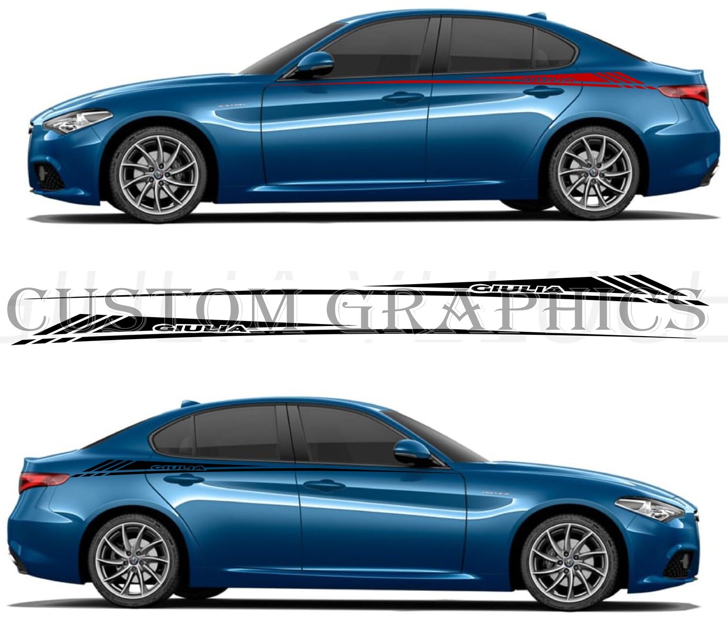 Car decals Compatible with Alfa Romeo Giulia