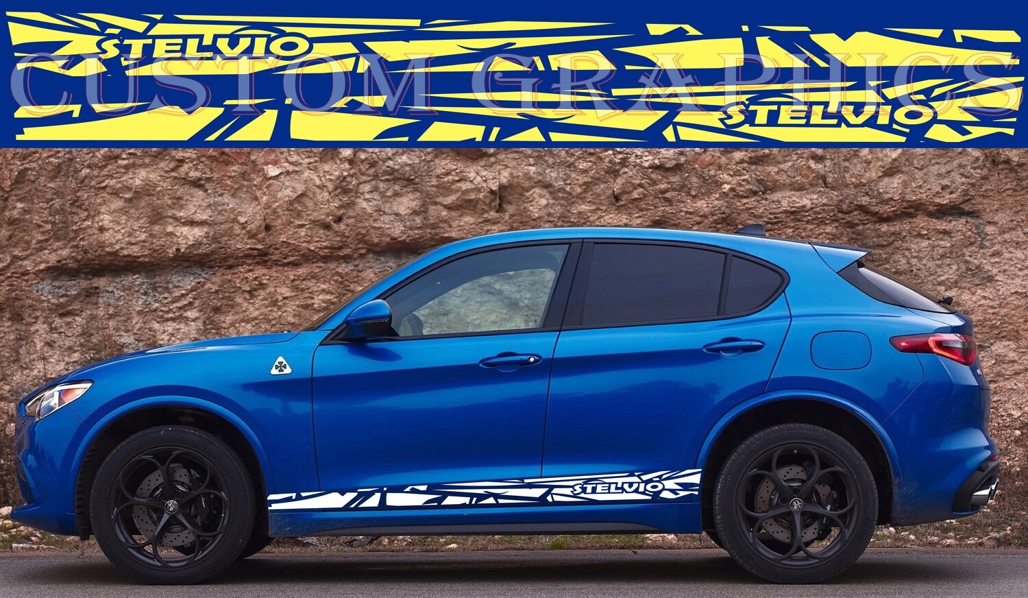 Car decals Compatible with Stelvio