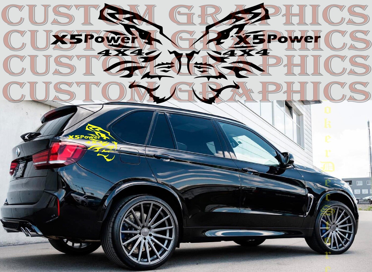 Upgrade Your Car&#39;s Look with Vinyl Stickers Compatible with X5