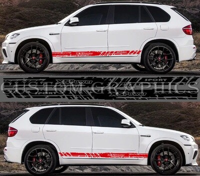 Custom Auto Vinyl Graphics Compatible with X5