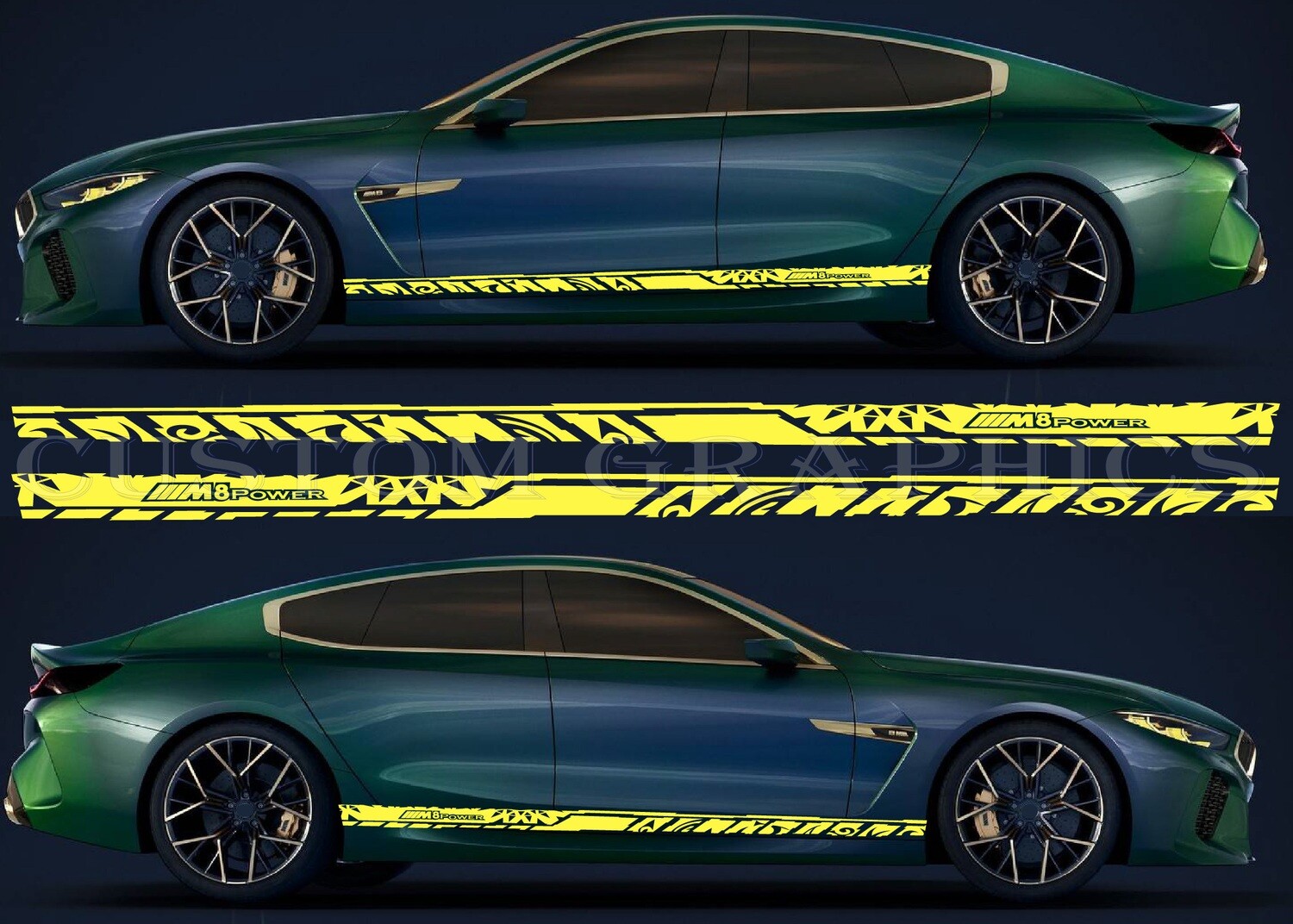 Upgrade Your Car&#39;s Look with Vinyl Stickers Compatible with M8