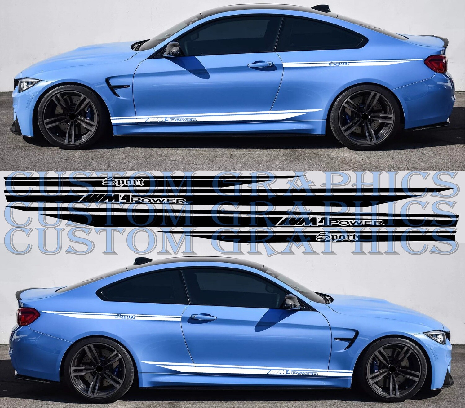 Upgrade Your Car&#39;s Look with Vinyl Stickers Compatible with M4