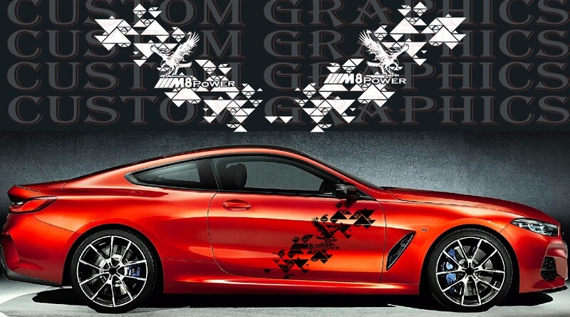 Stick and Drive: Premium Car Vinyl Graphics Compatible with M8