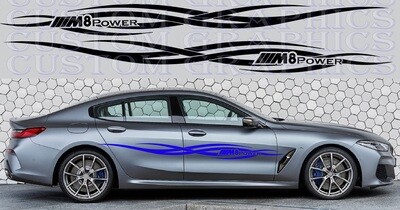 Revamp Your Ride with Vinyl Auto Decals Compatible with M8